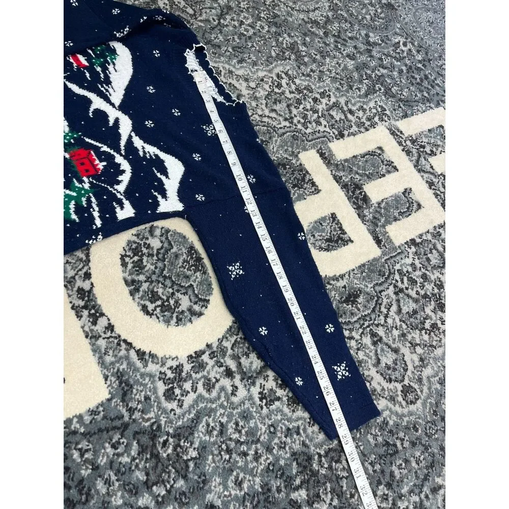 Vintage 90s Unisex Nut Cracker Christmas knit Sweater Size Medium